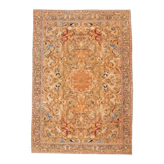 Vintage Persian Tabriz Rug, 10'08 X 15'03 For Sale