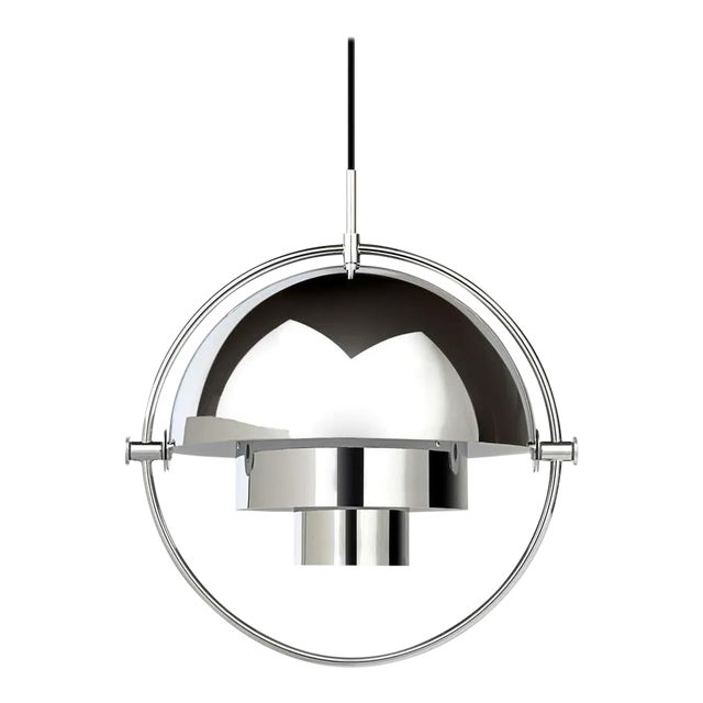 Louis Weisdorf 'Multi-Lite' Pendant Lamp in Chrome For Sale