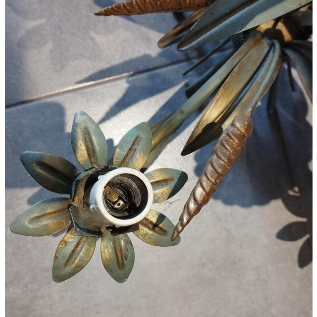 Epis de Blé Pendant Chandelier by Maison Masca, circa 1970 For Sale - Image 11 of 18