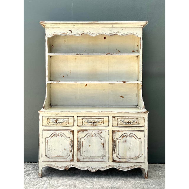 Vintage Habersham Plantation Patinated Hutch For Sale - Image 11 of 12