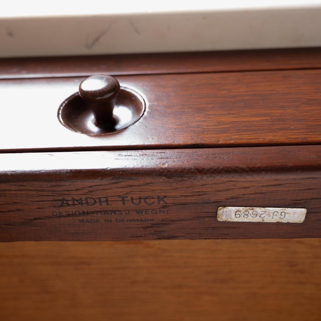 Hans Wegner Drop Leaf Desk at-305 for Andreas Tuck, 1955 For Sale - Image 11 of 12