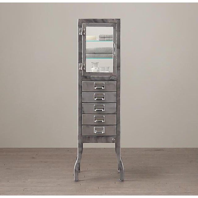 Restoration Hardware Pharmacy Dulton Metal + Glass Chairish