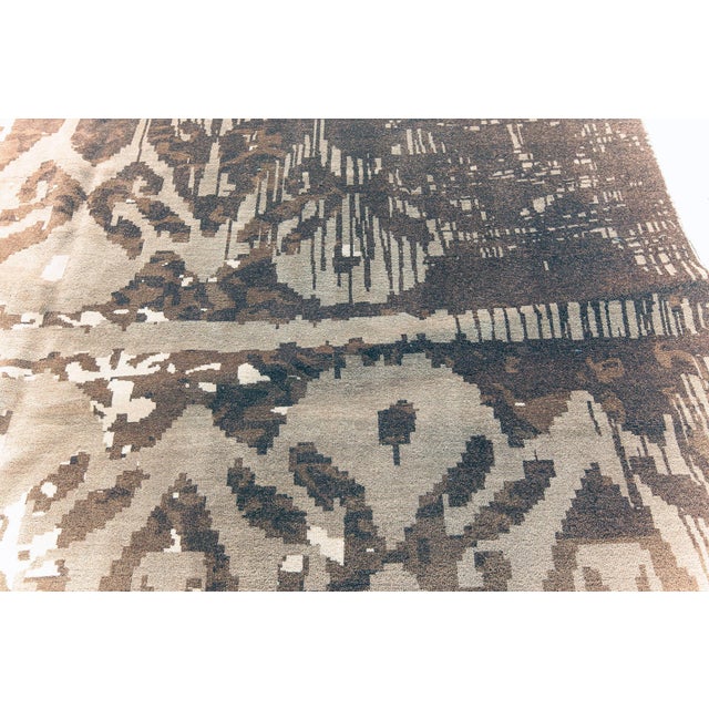 Modern Contemporary Abstract Indian Flat Weave Rug by Doris Leslie Blau For Sale - Image 3 of 8
