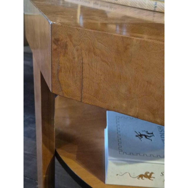 Wood Finnish Modern Art Deco Octagonal 2-Tier Coffee Table, 1930s For Sale - Image 7 of 11