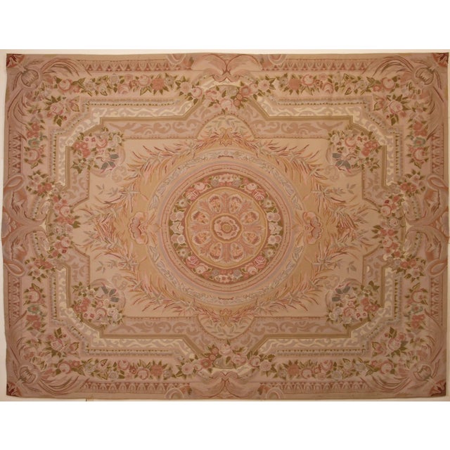 Large Savonnerie Tapestry from Aubusson For Sale - Image 6 of 6