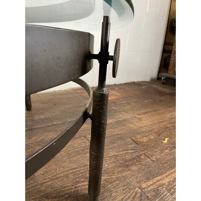 Bronze Iron Sculptural Coffee Table Semi Nude For Sale - Image 4 of 6