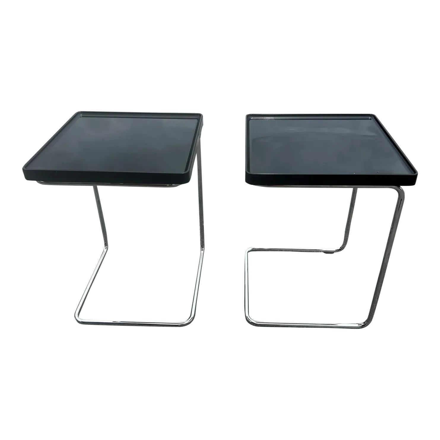 Mid 20th Century Vintage MidCentury Italian Black Side Tables Chairish