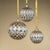 Contemporary Astral Harlequin Glass Ball Ornaments- Set of 6, 4" For Sale - Image 3 of 3