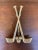 Brass Vintage Double Golf Club Brass Door Knocker For Sale - Image 8 of 8