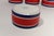 Set of Four Vintage Italian Red, White and Blue Striped Ceramic Bowls by Mancioli For Sale - Image 13 of 14