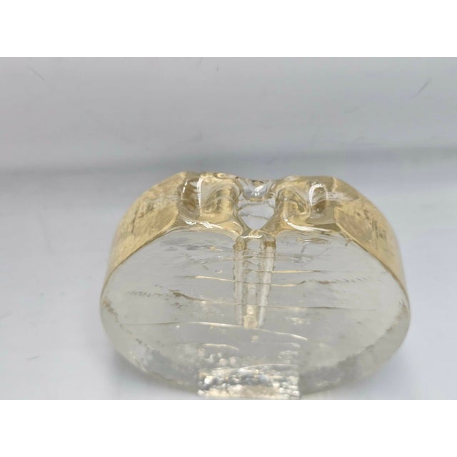 Glass vase, Walther Glas, Solifleur, 1960s, dimensions: height 14.5 cm, width 15 cm, depth 3.8 cm.