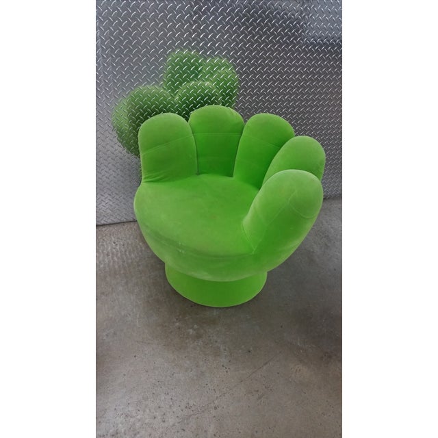 Vintage Mid Century Modern Green Hand Chair Chairish