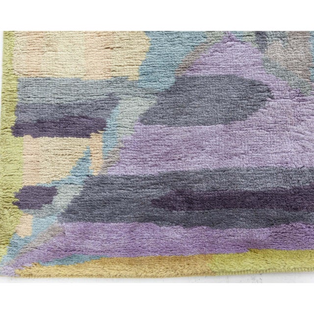 Textile Vintage French Modernist Rug For Sale - Image 7 of 8