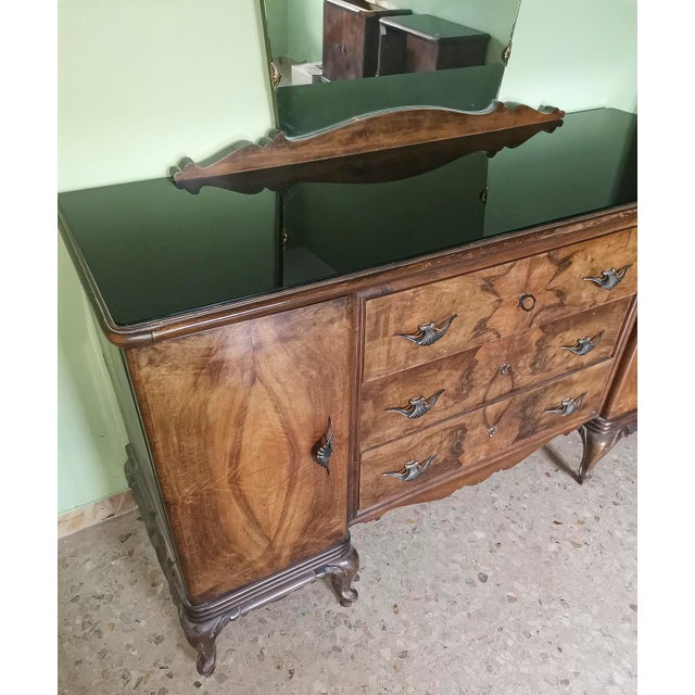 Chippendale Style Sideboard with Mirror, Italy, 1940s For Sale - Image 18 of 18