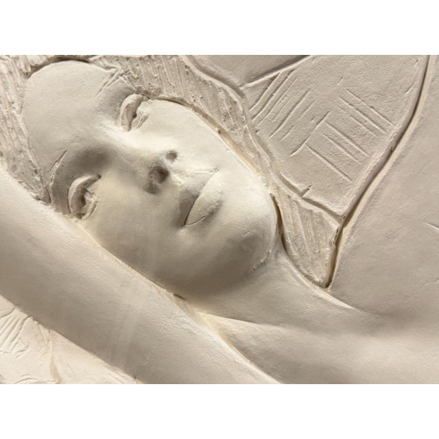 1970s Frank Gallo Reclining Nude 3d Paper Relief Wall Sculpture 95/200 For Sale In Chicago - Image 6 of 12
