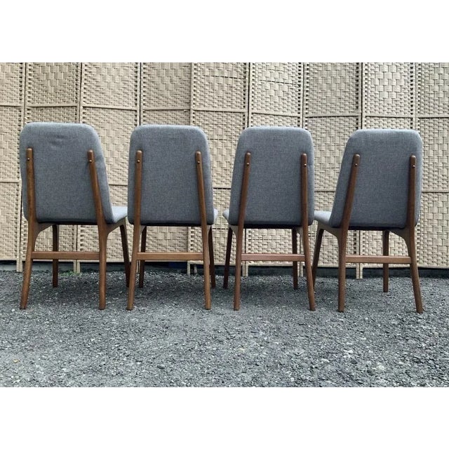 Dining Chairs Designed attributed to Greaves & Thomas for Schreiber, 1960s, Set of 4 For Sale - Image 11 of 13
