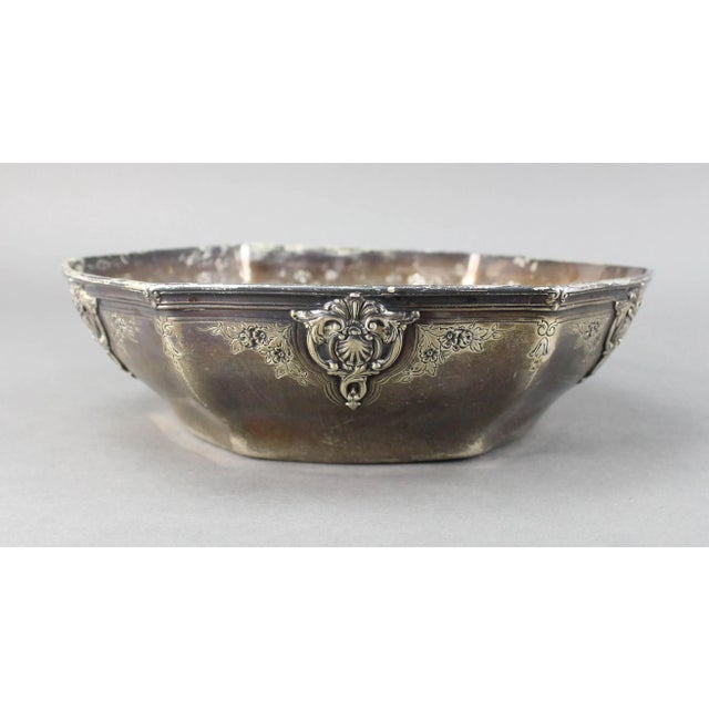 Silver Tiffany & Co Sterling Silver 18165 C Makers 7068 Hexagonal Bowl For Sale - Image 8 of 8