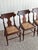 Wood 1960s Vintage Sculpted Mahogany Dining Chairs With Cane Seats, Set of 4 For Sale - Image 7 of 15