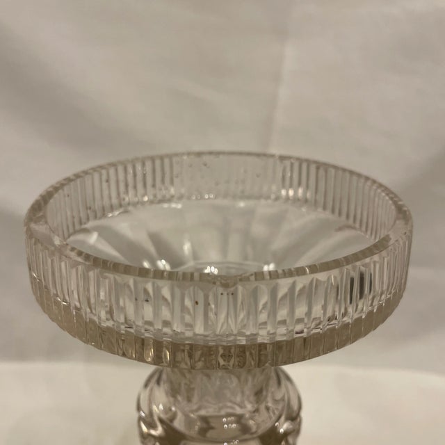 Early 19th Century Anglo Irish Cut Crystal Pedestal For Sale - Image 4 of 5