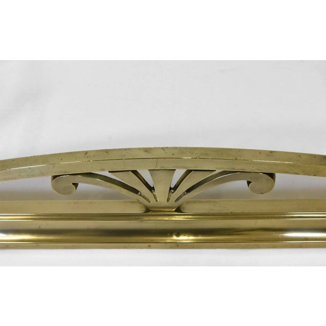 Antique Edwardian Brass Fireplace Fender, 1900s For Sale - Image 5 of 7