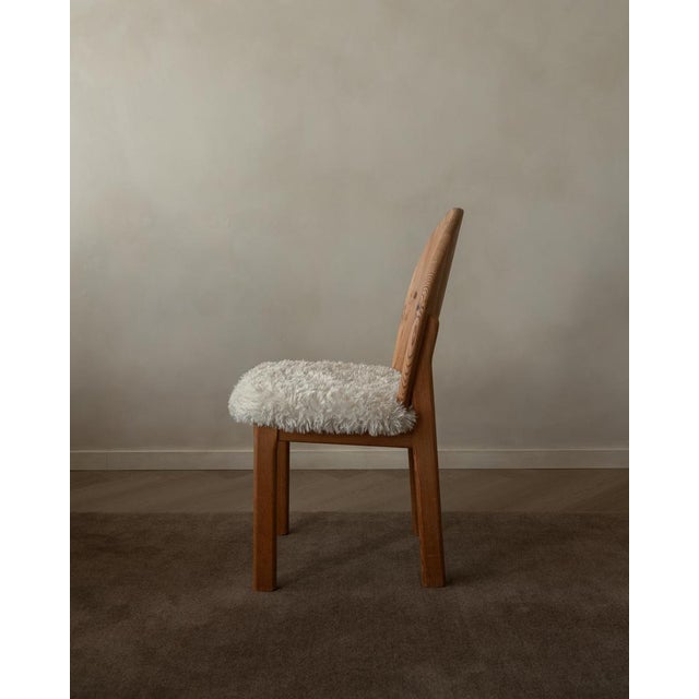 Beige Vintage Danish Pine Dining Chairs, 1980s, Set of 4 For Sale - Image 8 of 18