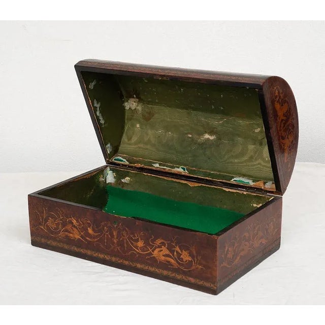 Sorrento Jewellery Box in Exotic Precious Woods, 19th Century For Sale - Image 5 of 6