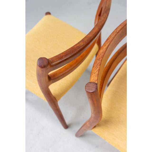 Danish Model 84 Chairs in Teak by Niels Otto Möller for J.L. Møllers, 1960s, Set of 4 For Sale - Image 13 of 18