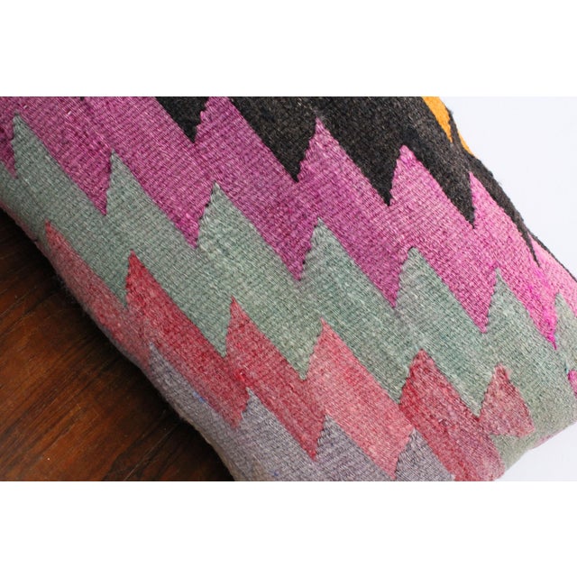 Turkish Kilim Decorative Pillow Cover - 15"x22.5" For Sale - Image 4 of 8