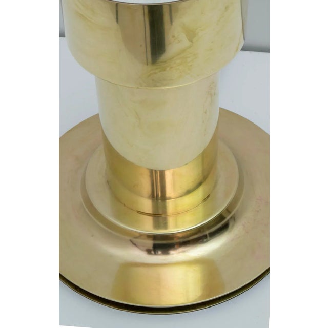Metal Mid-Century Modern Italian Brass Table Lamp, 1960s For Sale - Image 7 of 8