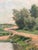 Paint Antique Original Landscape Oil Painting: Countryside Cottage Art For Sale - Image 7 of 12