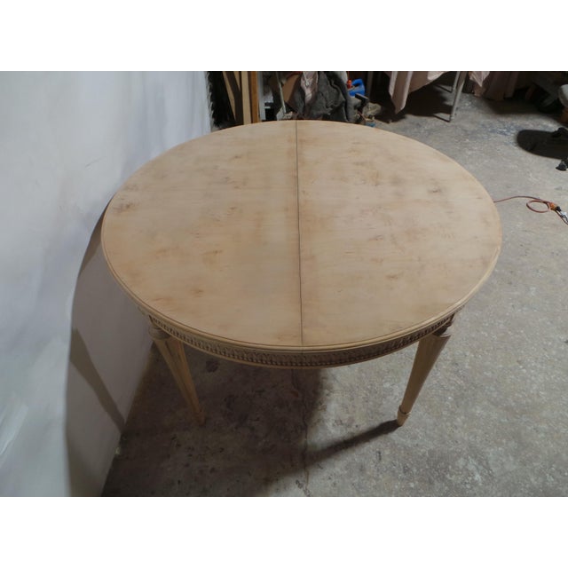 Gustavian (Swedish) Swedish Gustavian Style Natural Finish Round Table For Sale - Image 3 of 9