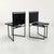1980s Model 91 Chairs in Black Leater by Mario Botta for Alias, 1990s, Set of 4 For Sale - Image 5 of 16
