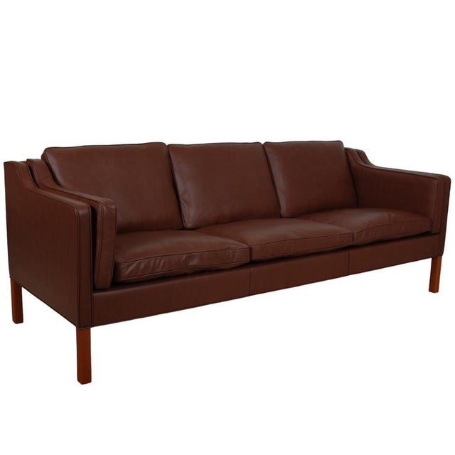 Model 2213 3-Seater Sofa in Bizon Leather For Sale - Image 6 of 17