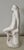 Gorgeous plaster sitting woman nude body sculpture.
