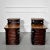 Paul Frankl Paul Frankl Deco Stacked Rattan Tiered Side Tables - A Pair For Sale - Image 4 of 7