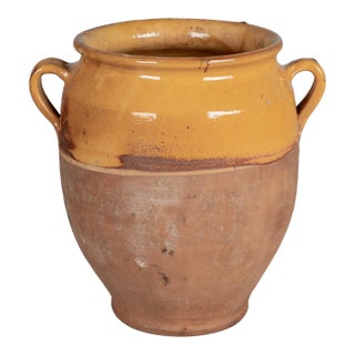 French Terracotta Vase or Pot À Confit 11.75"h For Sale