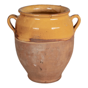 French Terracotta Vase or Pot À Confit 11.75"h
