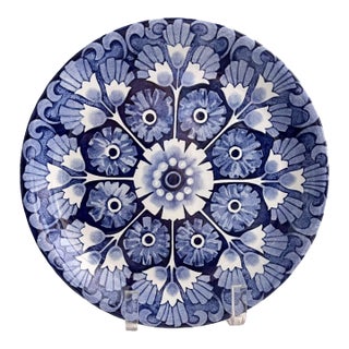 Vintage 1960s Mid-Century Modern Alfred Meakin “Palma” Blue & White Dinnerware Set Service for 4+, Staffordshire England, English Ironstone, 26 Pieces For Sale