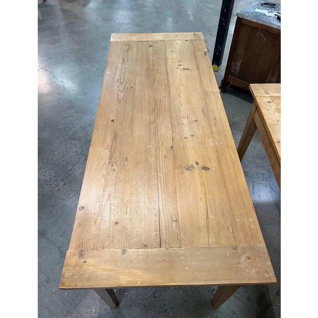Late 19th Century Pair of English Stripped Pine Tables 'Sold Individually' For Sale - Image 10 of 10
