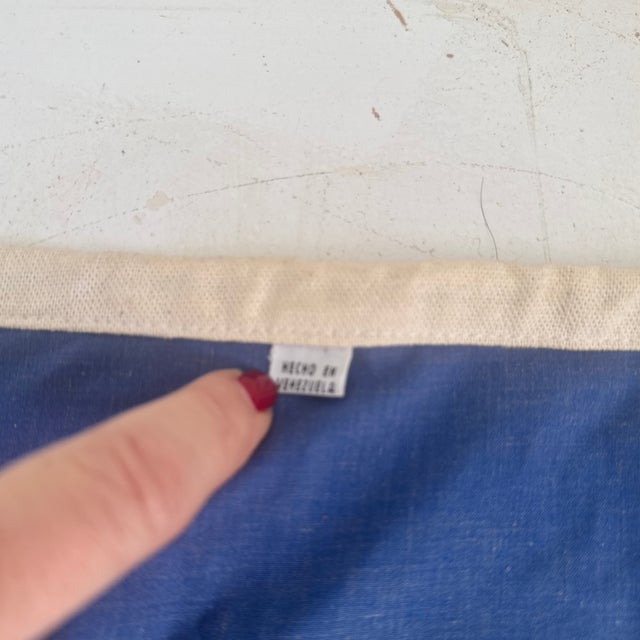 Vintage St. Lucia Nautical Flag Burgee For Sale - Image 10 of 10