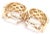 Cartier 1980s Pair of Cartier Maillon Panthere Diamond 5 Row Hoop Yellow Gold Earrings For Sale - Image 4 of 16