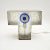Vintage Italian Glass and Steel Table Lamp, 1960 For Sale - Image 4 of 9