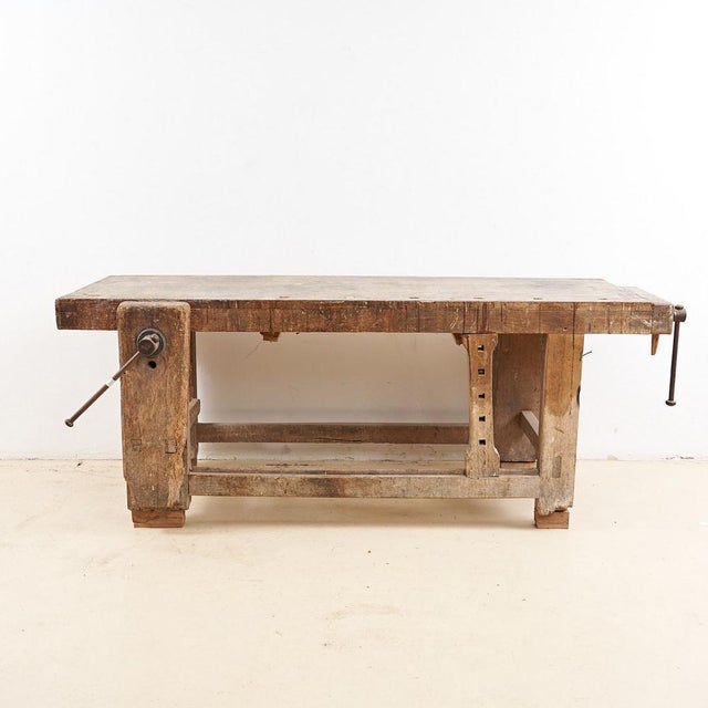 Antique Workbench in Wood For Sale - Image 13 of 13