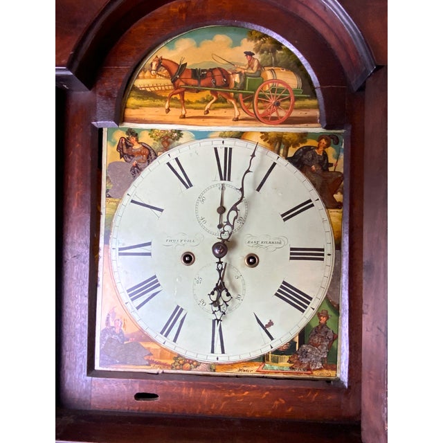 Mid 19th Century Thomas Yuill Tall Case Clock For Sale - Image 5 of 12
