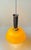 Vintage Italian Pendant Lamp in Yellow Glass and Chrome Plating, 1970s For Sale - Image 10 of 11