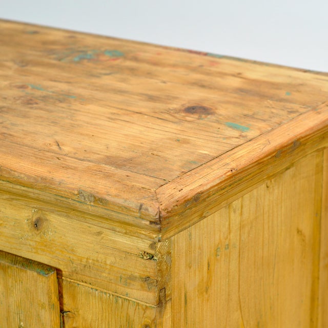 Wood Vintage Cabinet in Pine, 1900 For Sale - Image 7 of 15