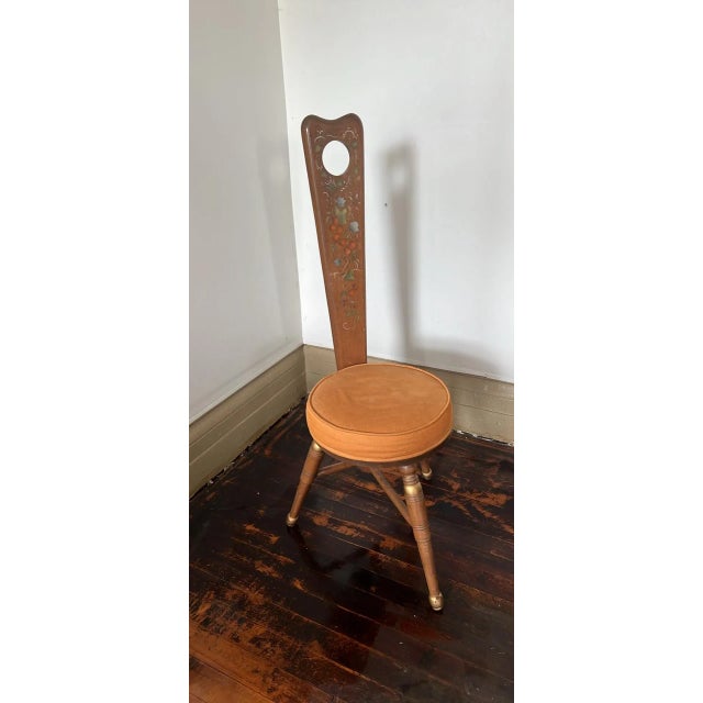 1960s 3-Legged Spinning Chair For Sale - Image 4 of 4