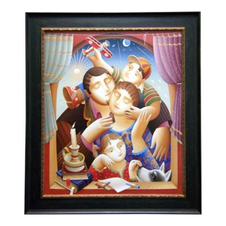Anton Arkhipov "Blessed" Hand Signed Custom Framed Art For Sale
