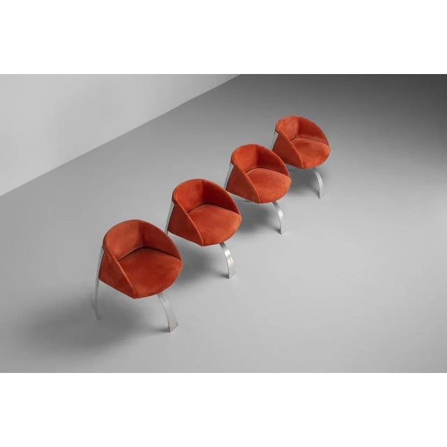 P80 Dining Chairs by Giovanni Offredi for Saporiti, Italy, 1973, Set of 4 For Sale - Image 9 of 18