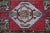 Red 1950s Turkish Vintage Hand Knotted Geometric Doormat Rug For Sale - Image 8 of 13